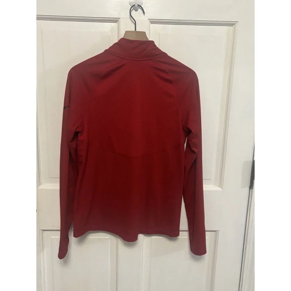 Men’s NFL Atlanta Falcons Dri-Fit Red Quarter-Zip Pullover. Size M